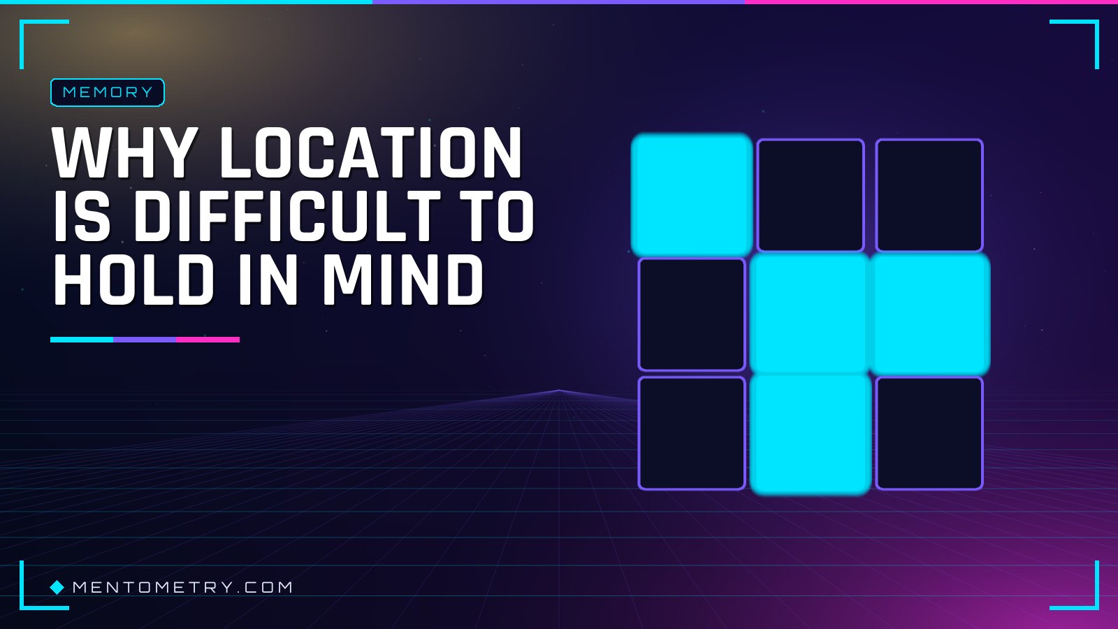 Why location is difficult to hold in mind