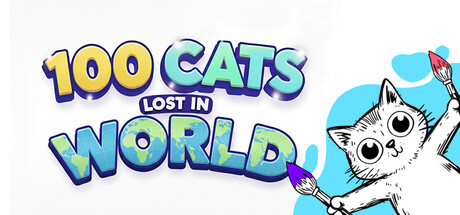 100 Cats Lost In World Find & Color cover